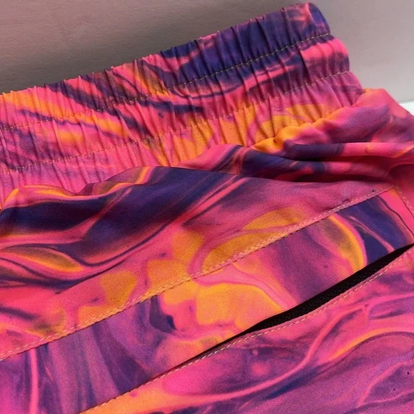 Papi Vibrant Orange and Purple Swim Trunks/ S-XL - Picture 8 of 11